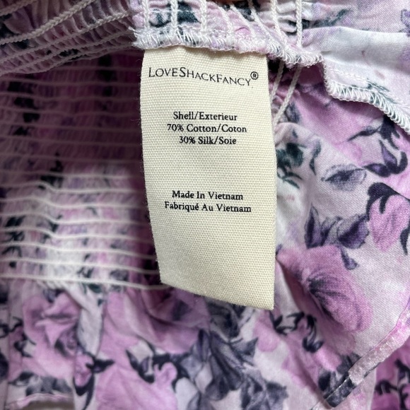 LoveShackFancy Russell Top in Sandy Pink Shores Medium P459 - Picture 7 of 10